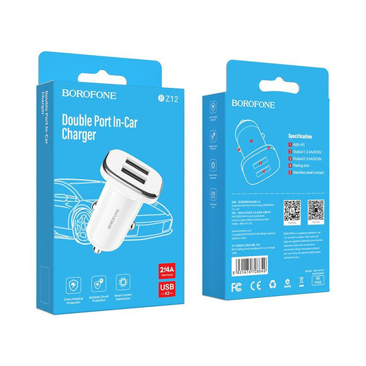 Bz12 DoublePort Car Charger - NewTouch - Assessories